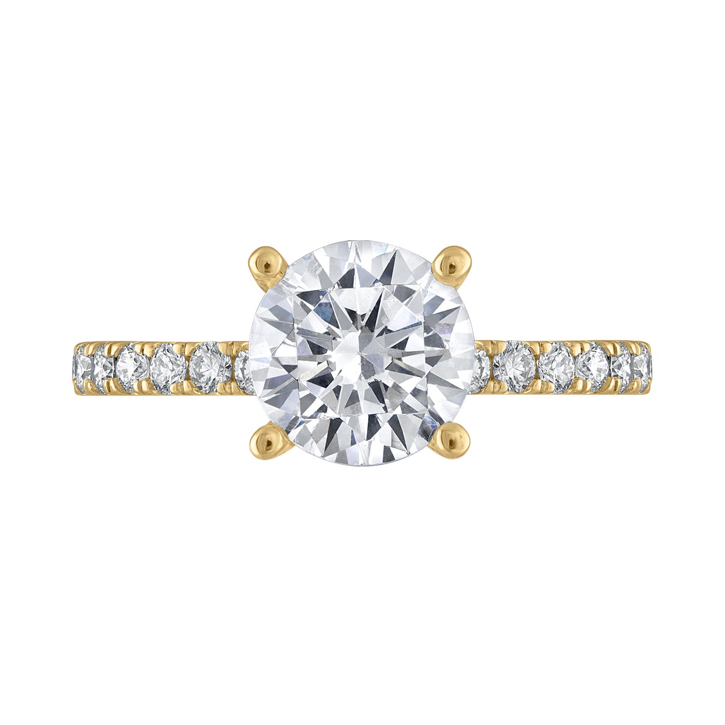 Semi-Mount Engagement Ring Under-Halo RS8351