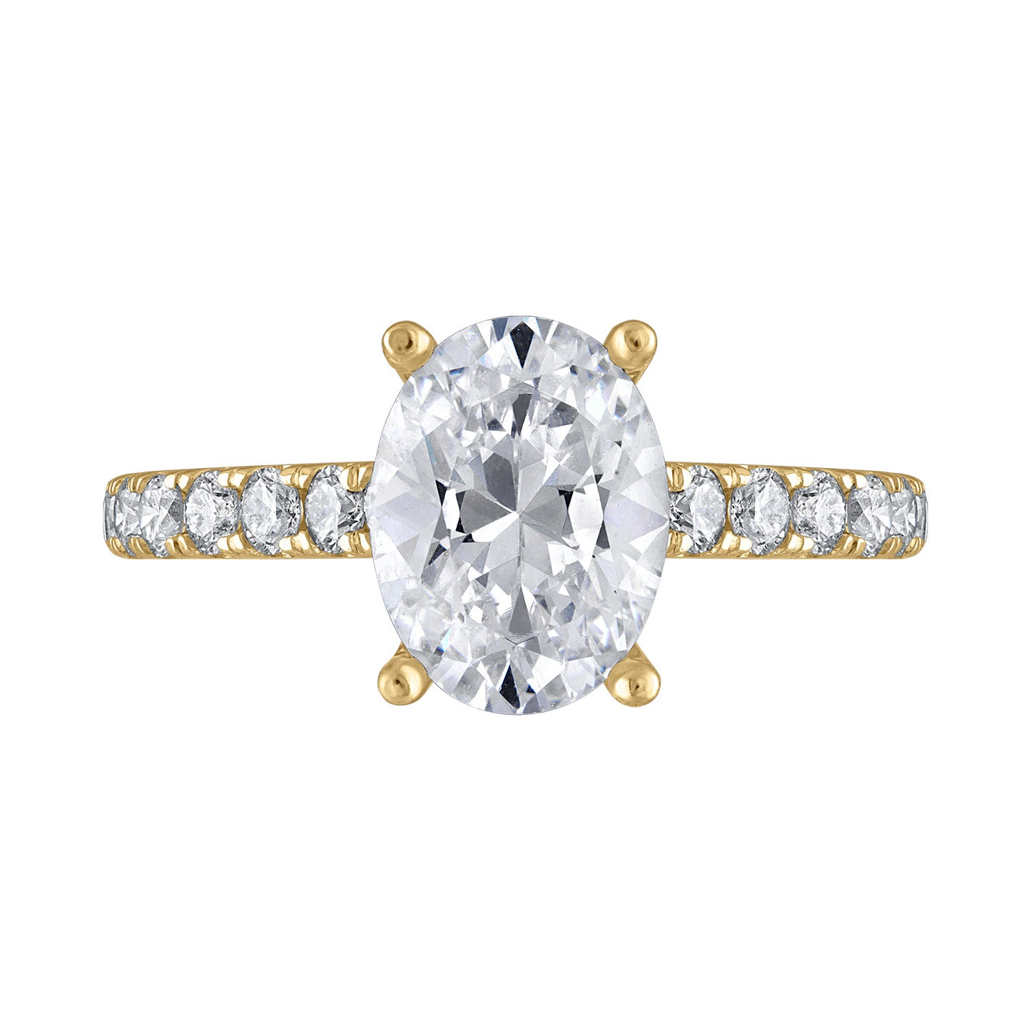 Semi-Mount Engagement Ring Oval With Under-Halo RS8353