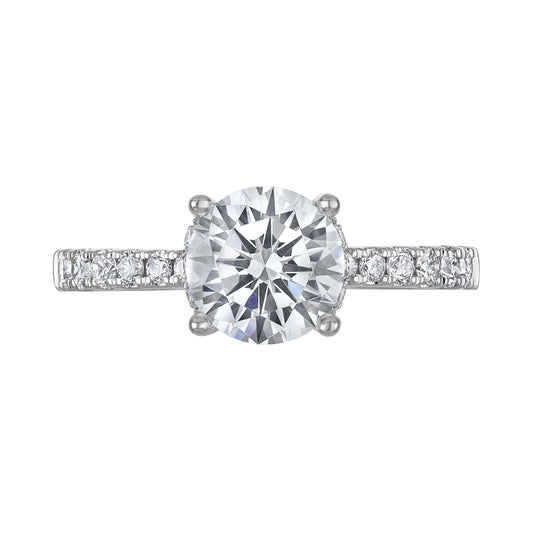 Semi-Mount Engagement Ring Under-Halo RS8357