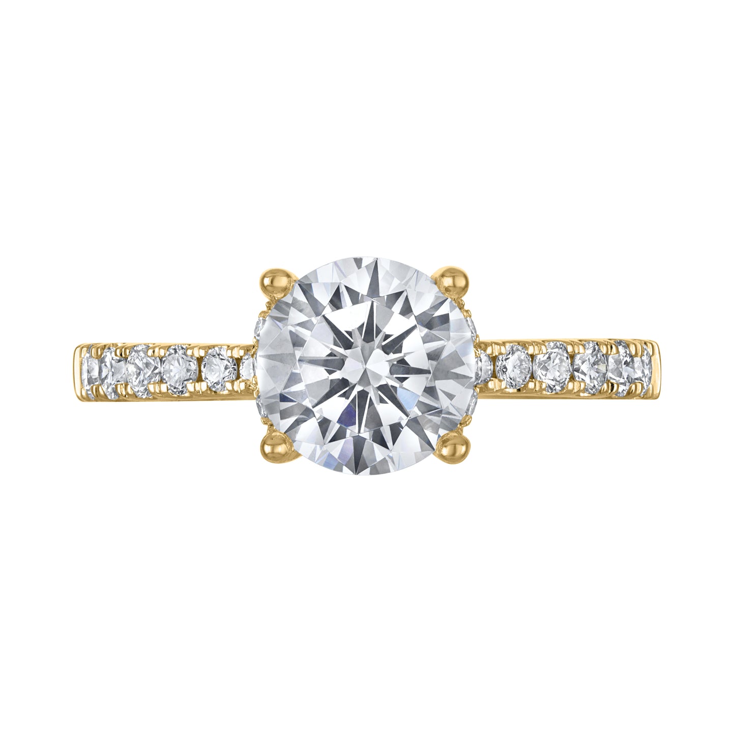 Semi-Mount Engagement Ring Under-Halo RS8357